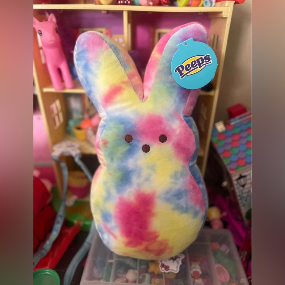 Easter Peeps Tie dye bunny plush